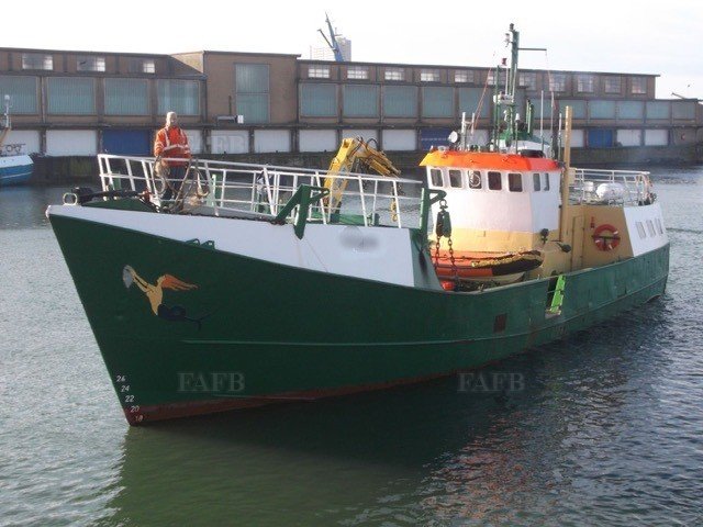 Former euro cutter converted into a workboat